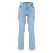 Rechte jeans met pailletten op de zakken Kocca , Blue , Dames