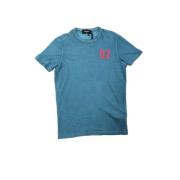 Blauw Surf Fit T-Shirt voor Heren Dsquared2 , Blue , Heren