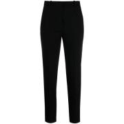 Zwarte cropped broek met hoge taille Pinko , Black , Dames