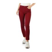 Slim Fit Jeans met knoopsluiting voor vrouwen Tommy Hilfiger , Red , D...