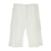 Witte linnen Bermuda shorts Dolce & Gabbana , White , Heren