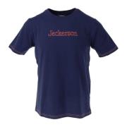 Blauw Print Slim Fit T-shirt Jeckerson , Blue , Heren