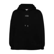 Zwarte Bling Logo Hoodie Gcds , Black , Heren