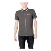 Grijze Polo met knoopsluiting Emporio Armani EA7 , Gray , Heren