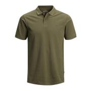 Groene effen polo voor heren Jack & Jones , Green , Heren