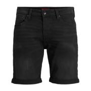 Klassieke zwarte shorts met ritssluiting en knoopsluiting Jack & Jones...