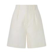 Witte effen shorts voor dames Pepe Jeans , White , Dames