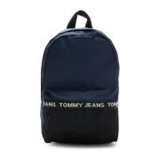 Polyester Multi-Compartment Rugzak Tommy Hilfiger , Blue , Heren