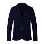 Blauwe effen blazer met knoopsluiting Armani Exchange , Blue , Heren