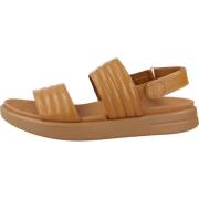Comfortabele platte sandalen voor vrouwen Geox , Brown , Dames
