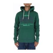 Groene Print Sweatshirt voor Heren Superdry , Green , Heren