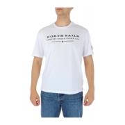 Witte katoenen T-shirt North Sails , White , Heren