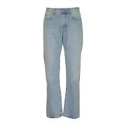 Klassieke Straight Cut Jeans Subtle Wash Séfr , Blue , Heren
