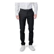 Zwarte Broek met Rits en Knoopsluiting Antony Morato , Black , Heren