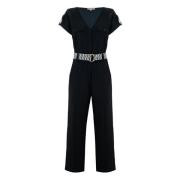 Casual Dames Jumpsuit met Riem Kocca , Black , Dames