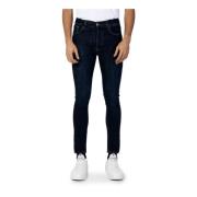 Witte Heren Jeans met Rits en Knoopsluiting Costume National , Blue , ...