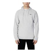 Grijze effen hoodie voor heren Fila , Gray , Heren