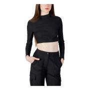 Zwarte T-shirt met lange mouwen voor dames Calvin Klein Jeans , Black ...
