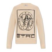 Katoenen trui Etro , Beige , Heren