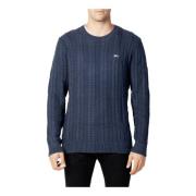 Blauwe Gebreide Kleding voor Heren Tommy Jeans , Blue , Heren