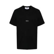 Stijlvolle T-shirts Msgm , Black , Heren