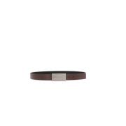 Omkeerbare leren Riem Salvatore Ferragamo , Brown , Heren