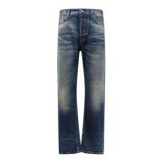 Blauwe Straight Leg Jeans Haikure , Blue , Heren