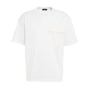 Witte T-shirts Polos voor Heren Herno , White , Heren