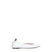 Witte Leren Balletschoenen Lanvin , White , Dames