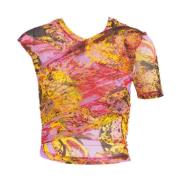 Roze Ss24 Dames T-shirt Pinko , Multicolor , Dames