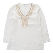 Witte Blouses Angoor , White , Dames