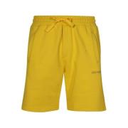 Katoenen Bermuda Shorts Les Deux , Yellow , Heren