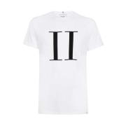 Katoenen Crew-Neck T-Shirt met Geribbelde Halslijn Les Deux , White , ...