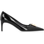 Leren Pumps met Puntige Neus Dolce & Gabbana , Black , Dames