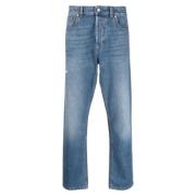 Slim Fit Denim Jeans met VLogo Signature Valentino , Blue , Heren