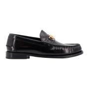 Zwarte Loafer Schoenen met Iconische Medusa Versace , Black , Heren