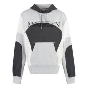 Geribbelde katoenen hoodie Alexander McQueen , Multicolor , Heren