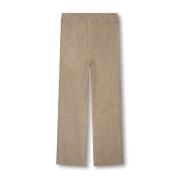 Stretch suède broek met wijde pijpen Arma , Beige , Dames