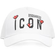 Verstelbare Logo Baseballpet Dsquared2 , White , Dames