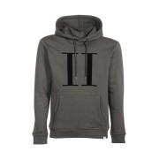 Hoodie met fluweelprint Les Deux , Gray , Heren