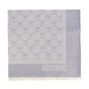 Sjaal met monogram Moschino , Gray , Dames