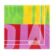 Bedrukte zijden sjaal Moschino , Multicolor , Unisex