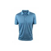 Polo Shirt van pauwblauw linnen Loro Piana , Blue , Heren