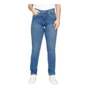 Stijlvolle Denim Jeans met Geborduurde Details 2-Biz , Blue , Dames