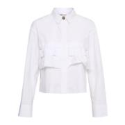 Nillakb Short Shirt Blouse Karen by Simonsen , White , Dames
