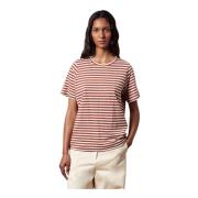 Hydra Oversize Fit T-Shirt Massimo Alba , Brown , Dames