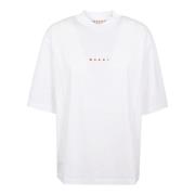 Wit Katoenen T-Shirt Lily L1W01 Marni , White , Dames
