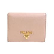 Pre-owned Leather wallets Prada Vintage , Pink , Dames