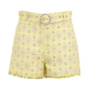 Gele Shorts voor Vrouwen Liu Jo , Yellow , Dames