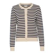 Zachte Cardigan met Grijze Streep Part Two , Multicolor , Dames